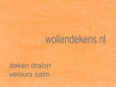 deken synthetisch velours zalm paris