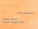 dralon deken donker beige paris