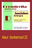 hoeslaken donkerrood 22