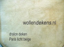 synthetische deken paris licht beige