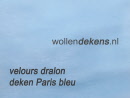 velours deken paris blue