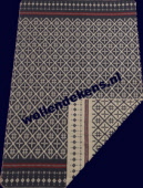 plaid wol met motief b-1120