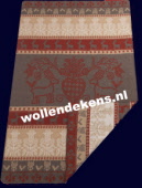 plaid wol met motief u-1110 wollendekens