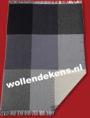 plaid zuiver scheerwol n-grijszwart_560